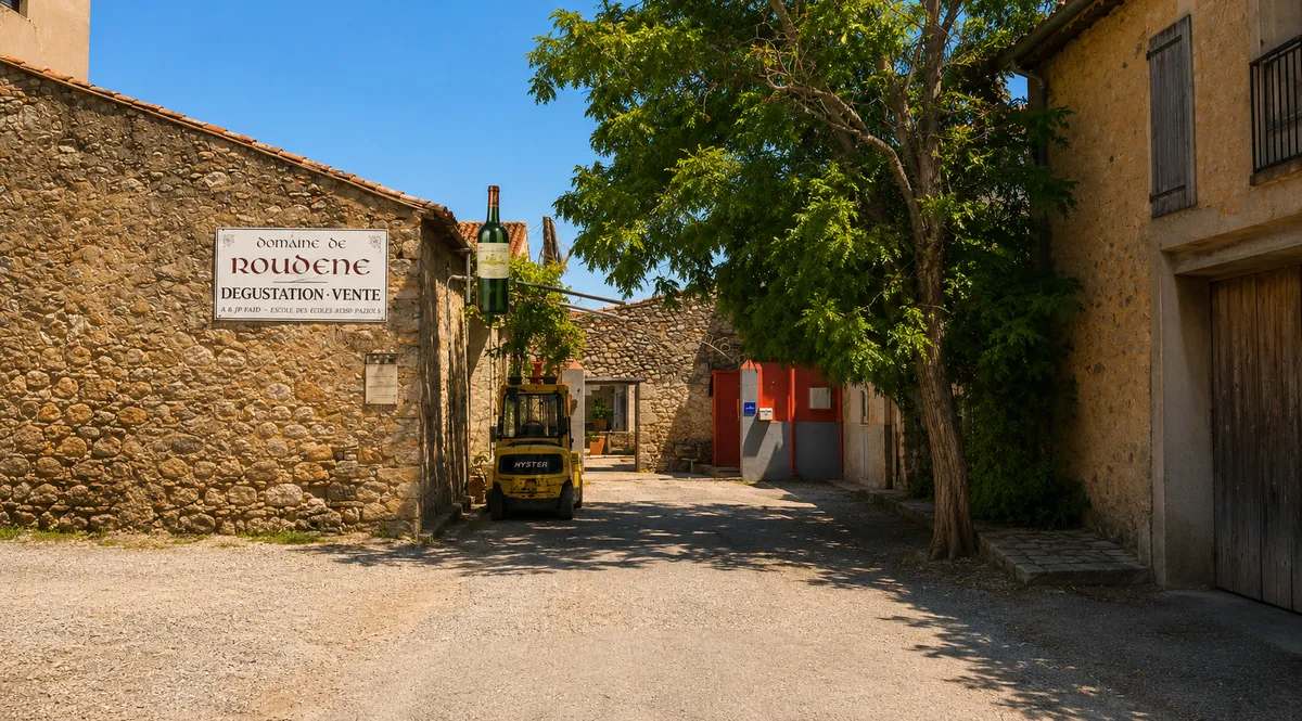Vue du Domaine de Roudène à Paziols
